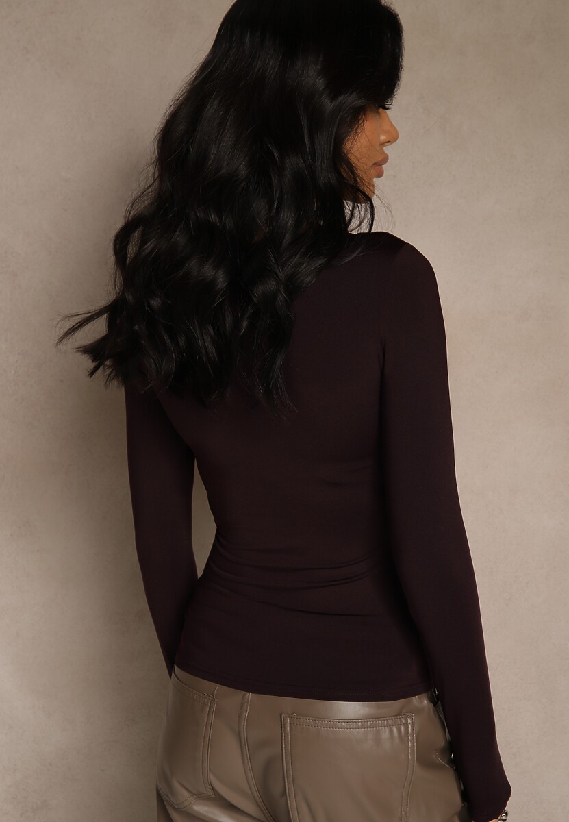 Bordowa Bluzka Selusei