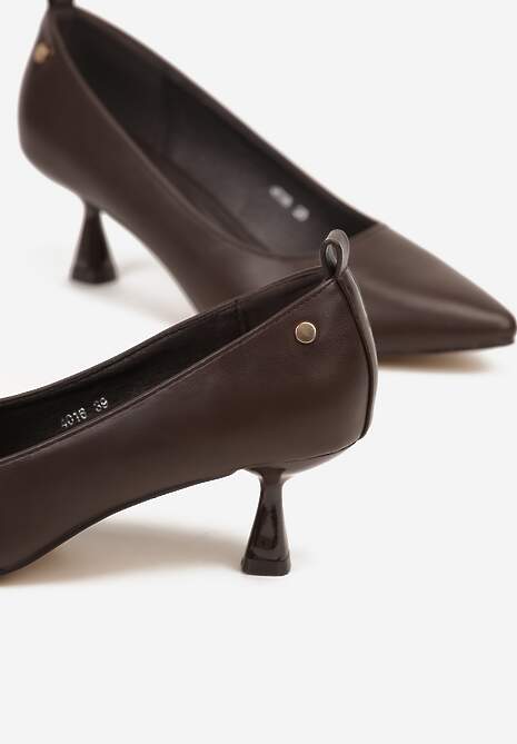 Brązowe Czółenka na Kaczuszce w Klasycznym Stylu Lanivre