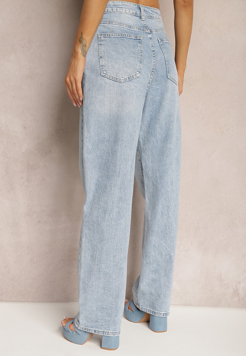 Niebieskie Jeansy Szerokie Tryphopis