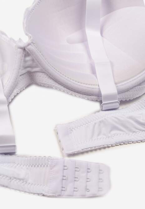 Biały Biustonosz z Efektem Push Up Quinata