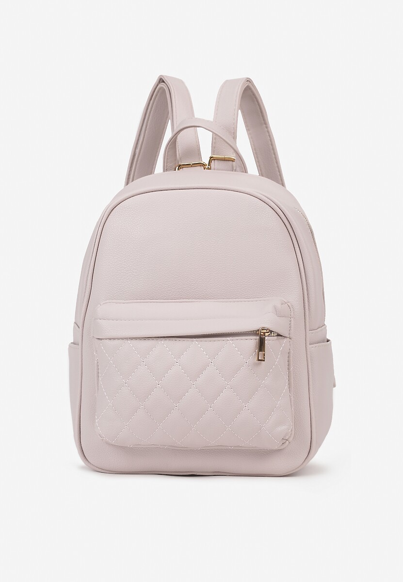 Jasnoniebieski Plecak z Ozdobnym Pikowaniem na Szelkach Verrilla