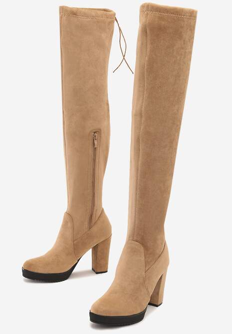 Beżowe Kozaki Hurricane