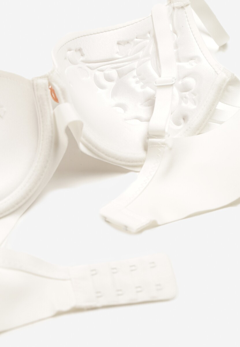 Jasnobeżowy Biustonosz Push Up z Regulowanymi Ramiączkami Dimarinsa