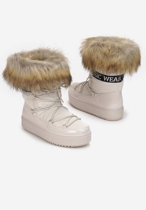 Beżowe Śniegowce Volumnia