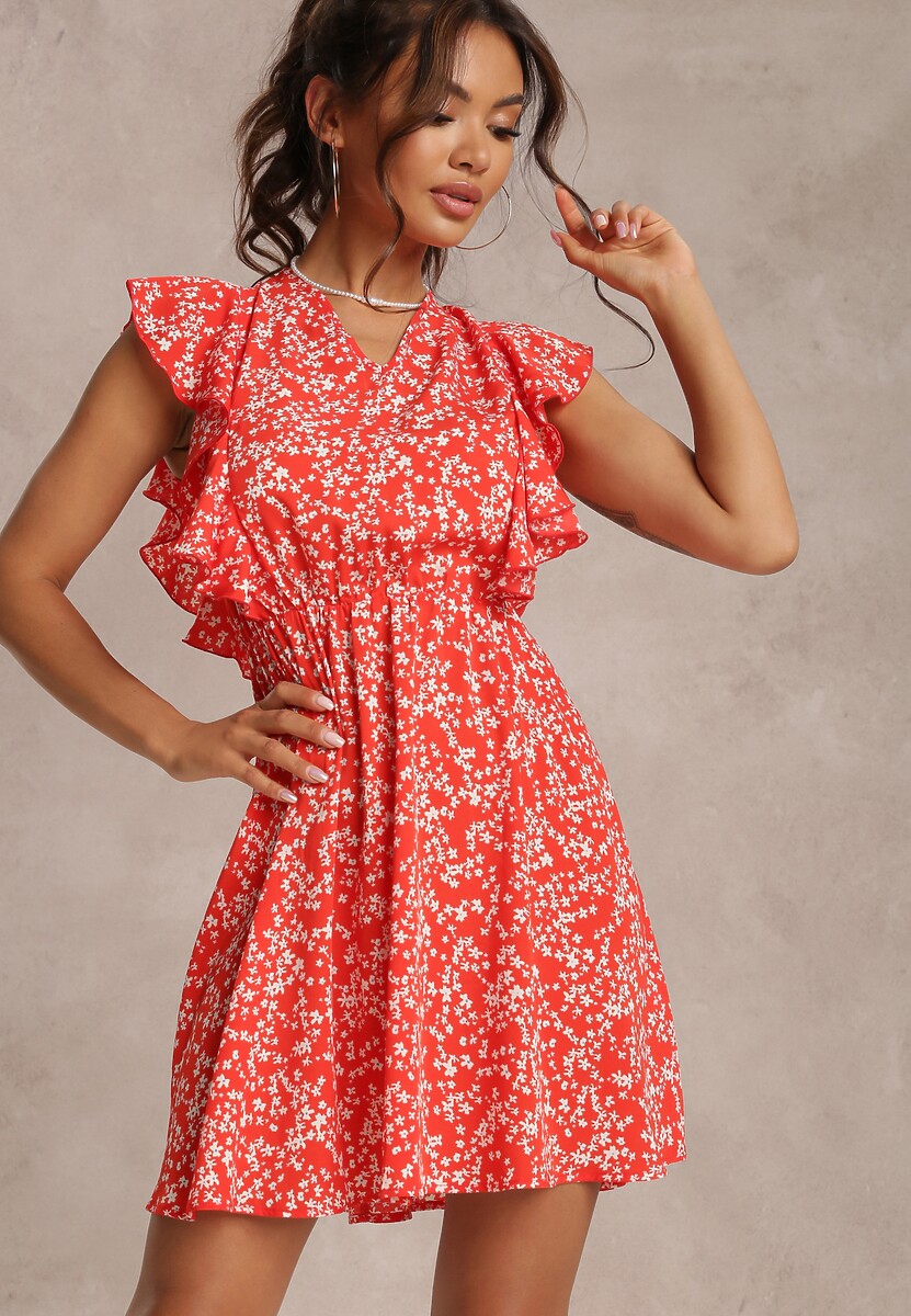 Czerwona Sukienka Elefa