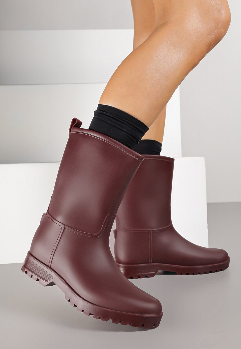 Bordowe Casualowe Kalosze Dirrive