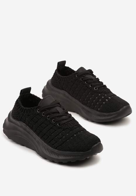 Czarne Siateczkowe Sneakersy Loreldi