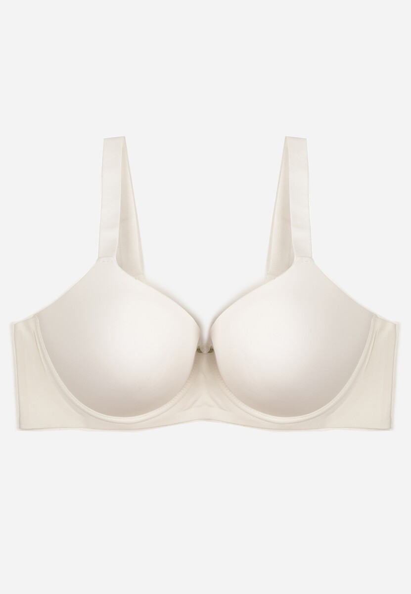 Biały Klasyczny Biustonosz o Gładkiej Fakturze Adriaros