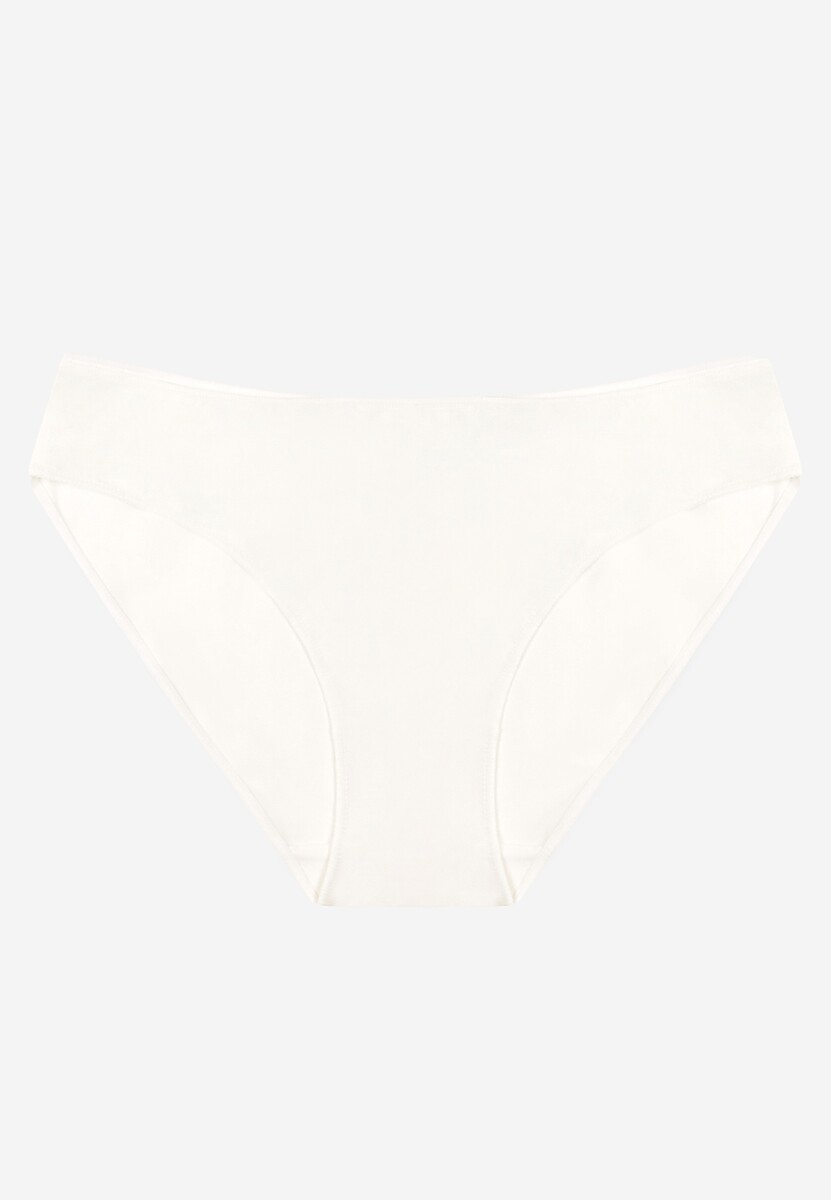 Białe Majtki Typu Figi z Bawełny Silomena