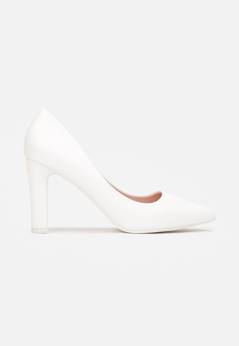 Białe Czółenka ze Szpiczastym Noskiem Marnera