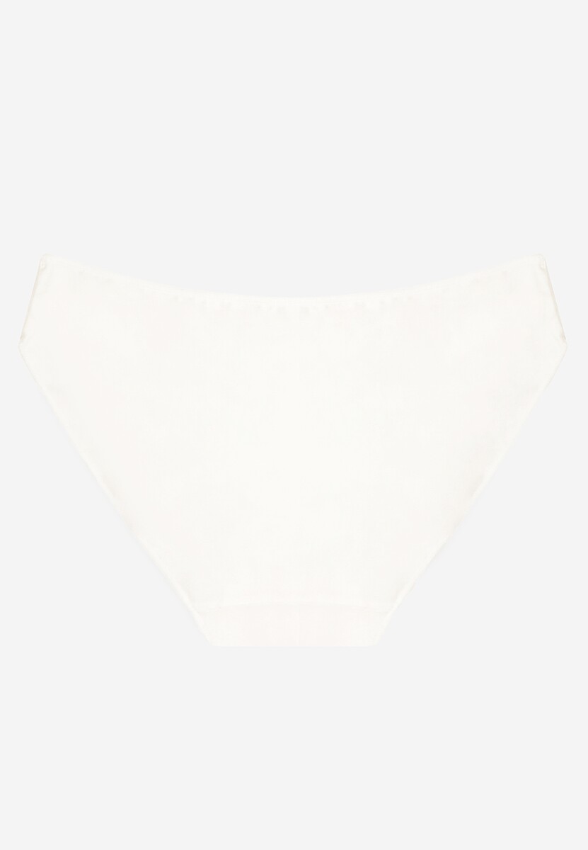 Białe Majtki Typu Figi z Bawełny Silomena