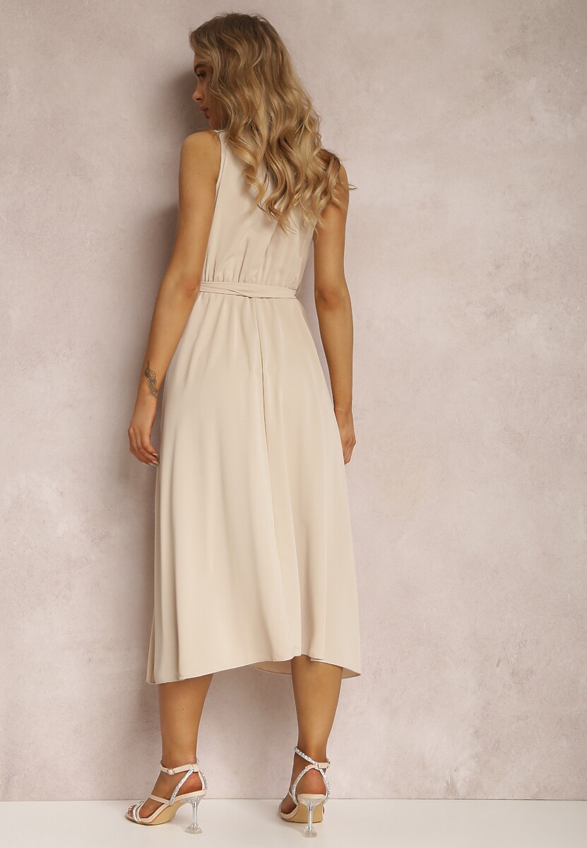 Beżowa Sukienka Nikora