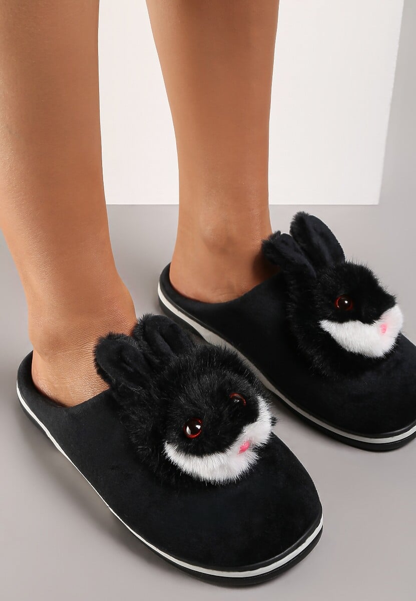 Czarne Kapcie Antinna