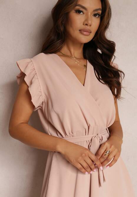 Jasnoróżowa Sukienka Tarf