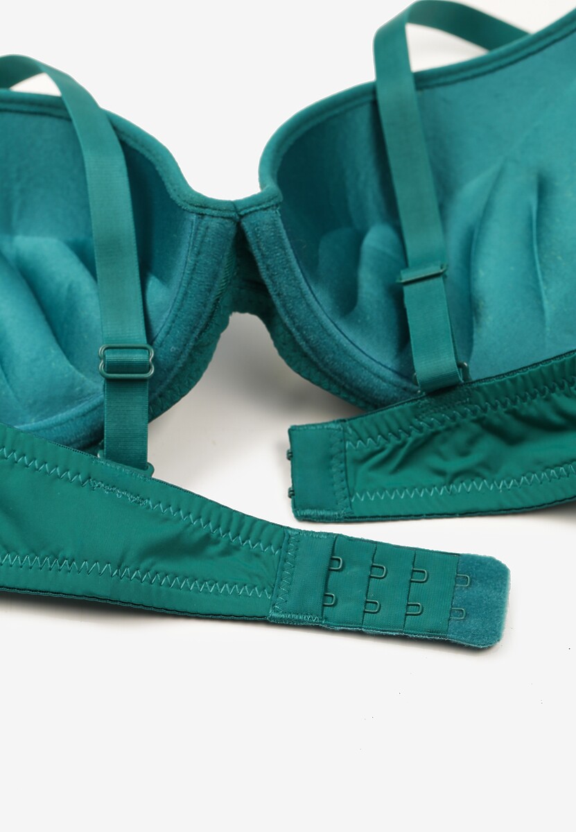 Zielony Biustonosz z Aplikacją z Cyrkonii Abantia