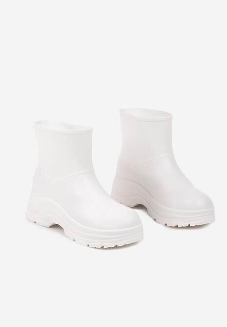 Białe Kalosze na Grubej Podeszwie Eristhena
