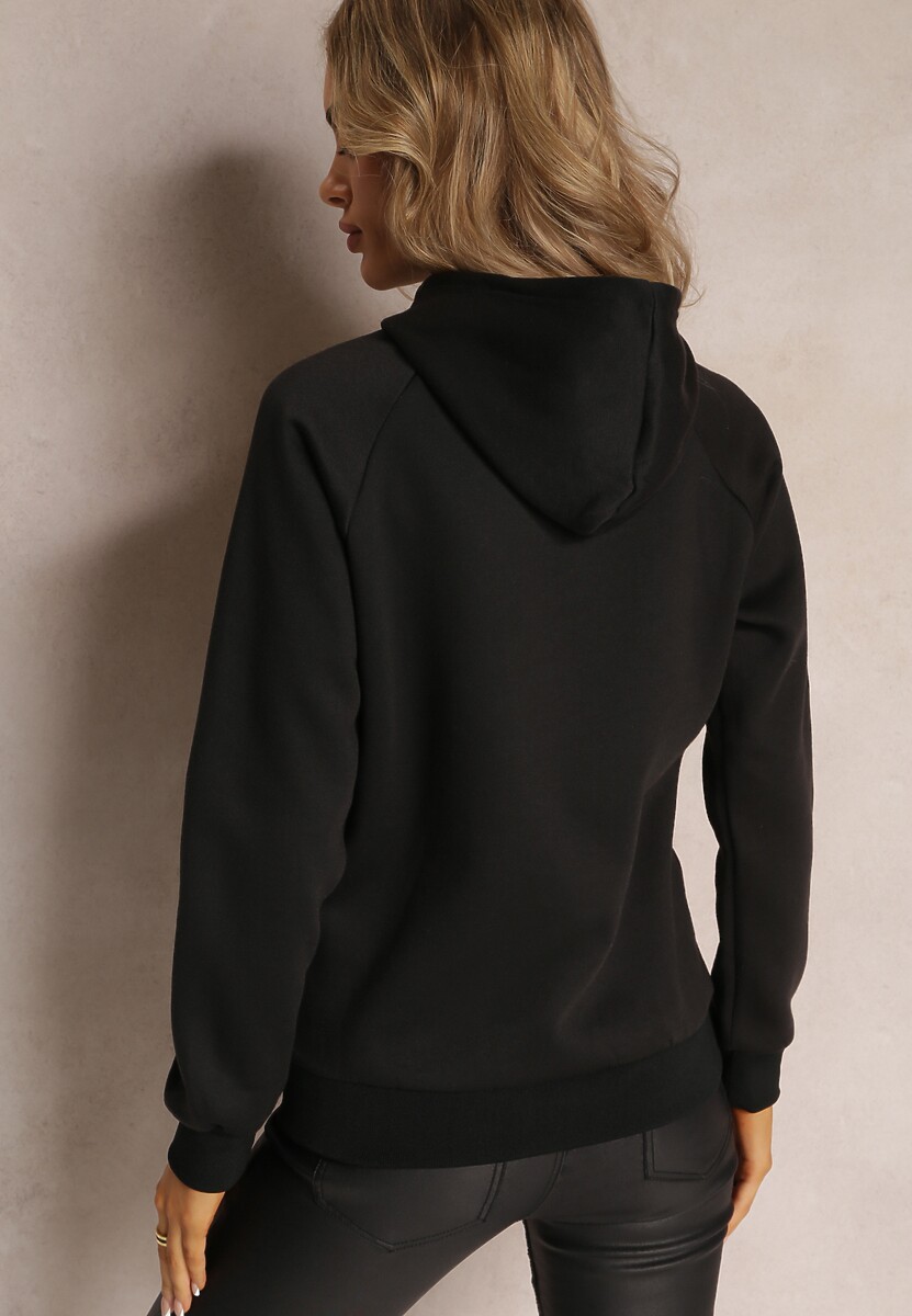 Czarna Wsuwana Bluza z Kapturem Sivame