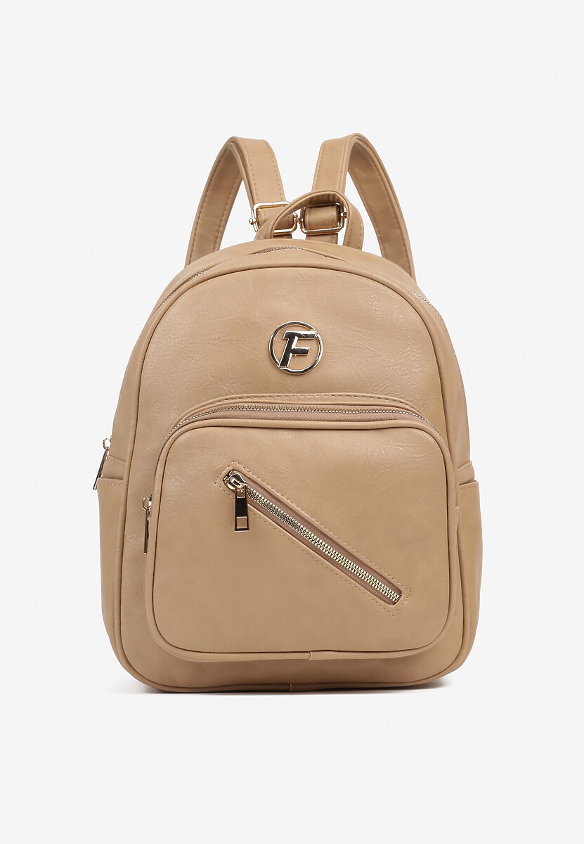 Czarny Plecak z Ozdobną Aplikacją i Suwakiem Milaretta