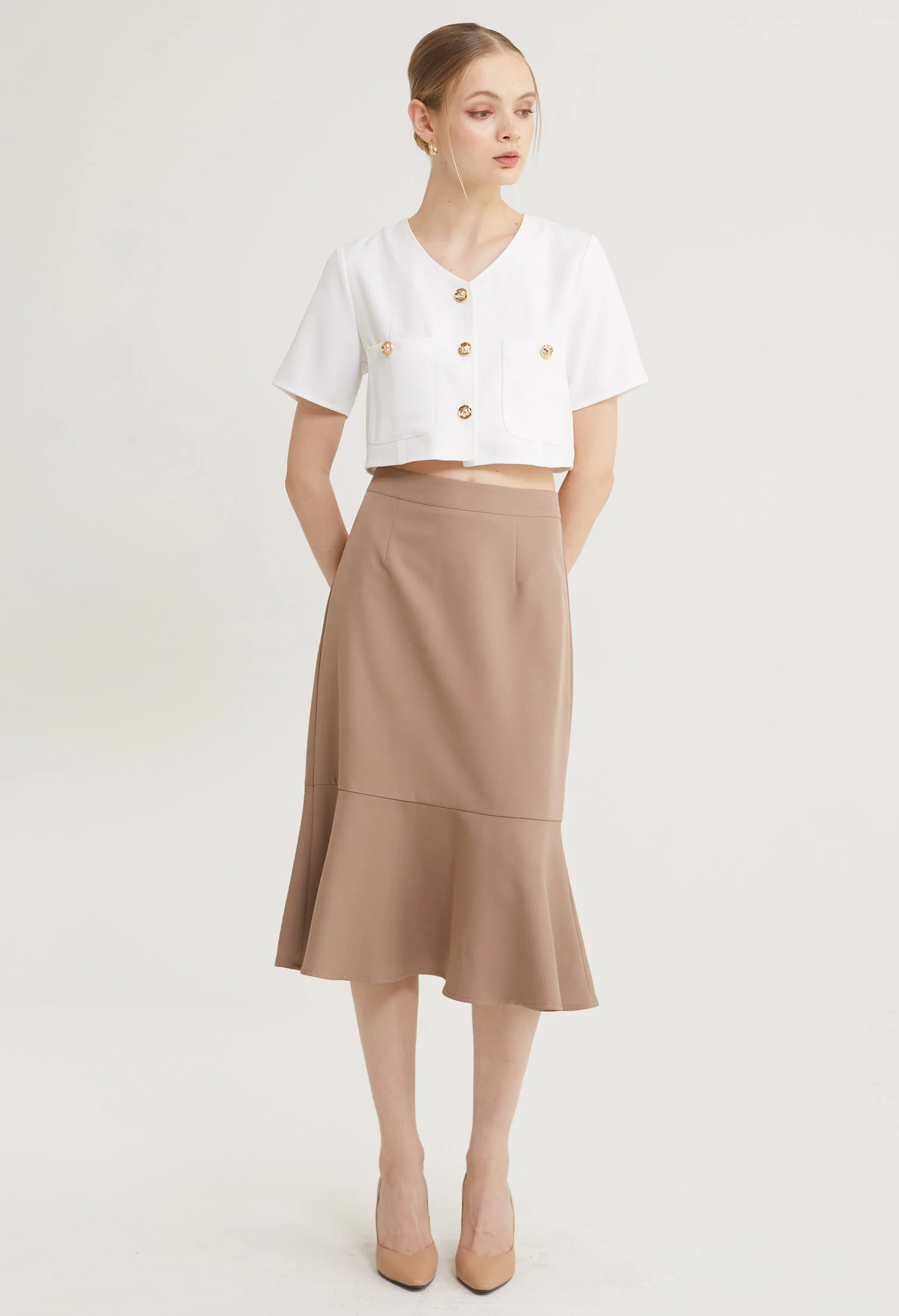 Golden Muse Cropped Length Top