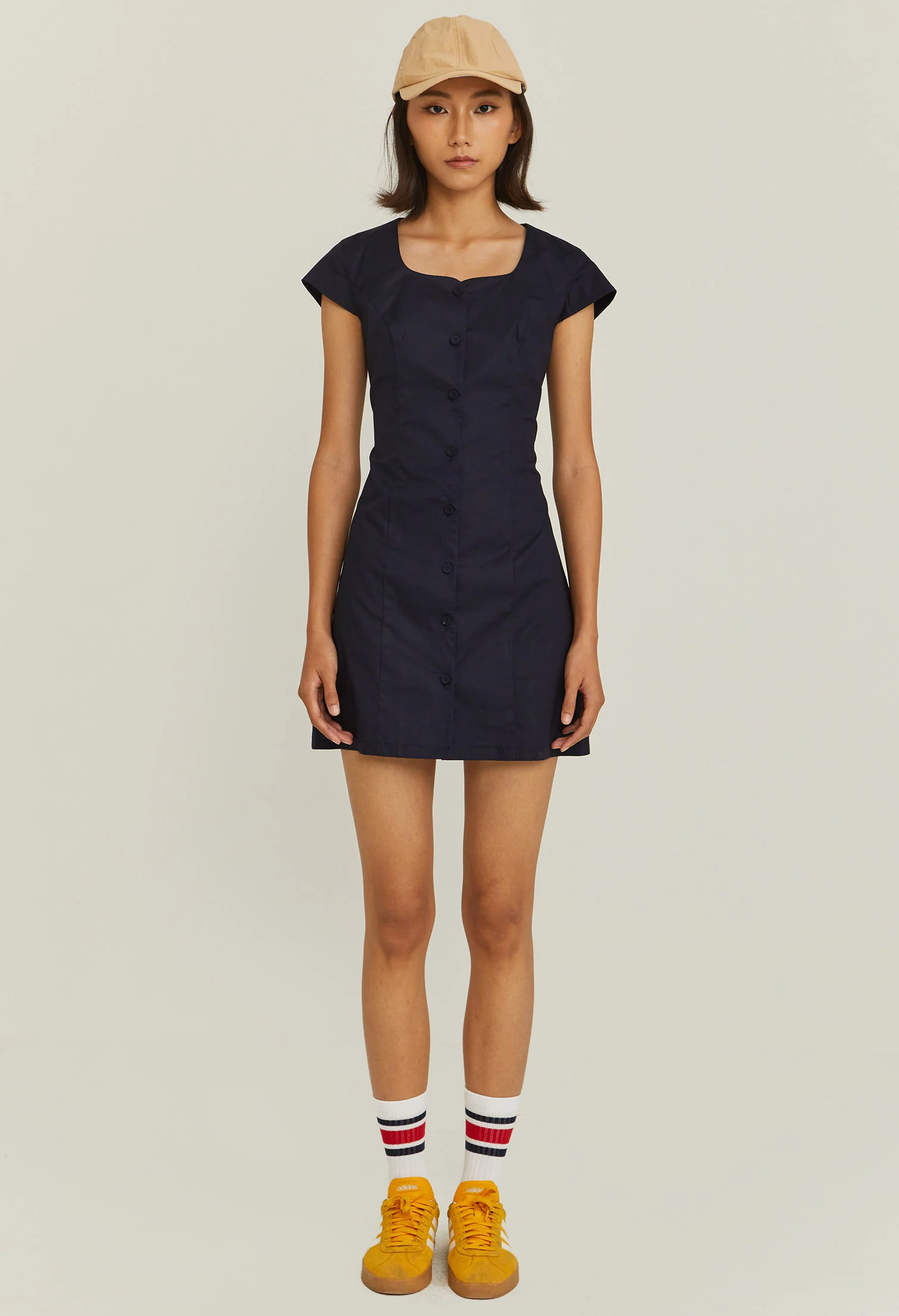 Square Neckline Slip Dress