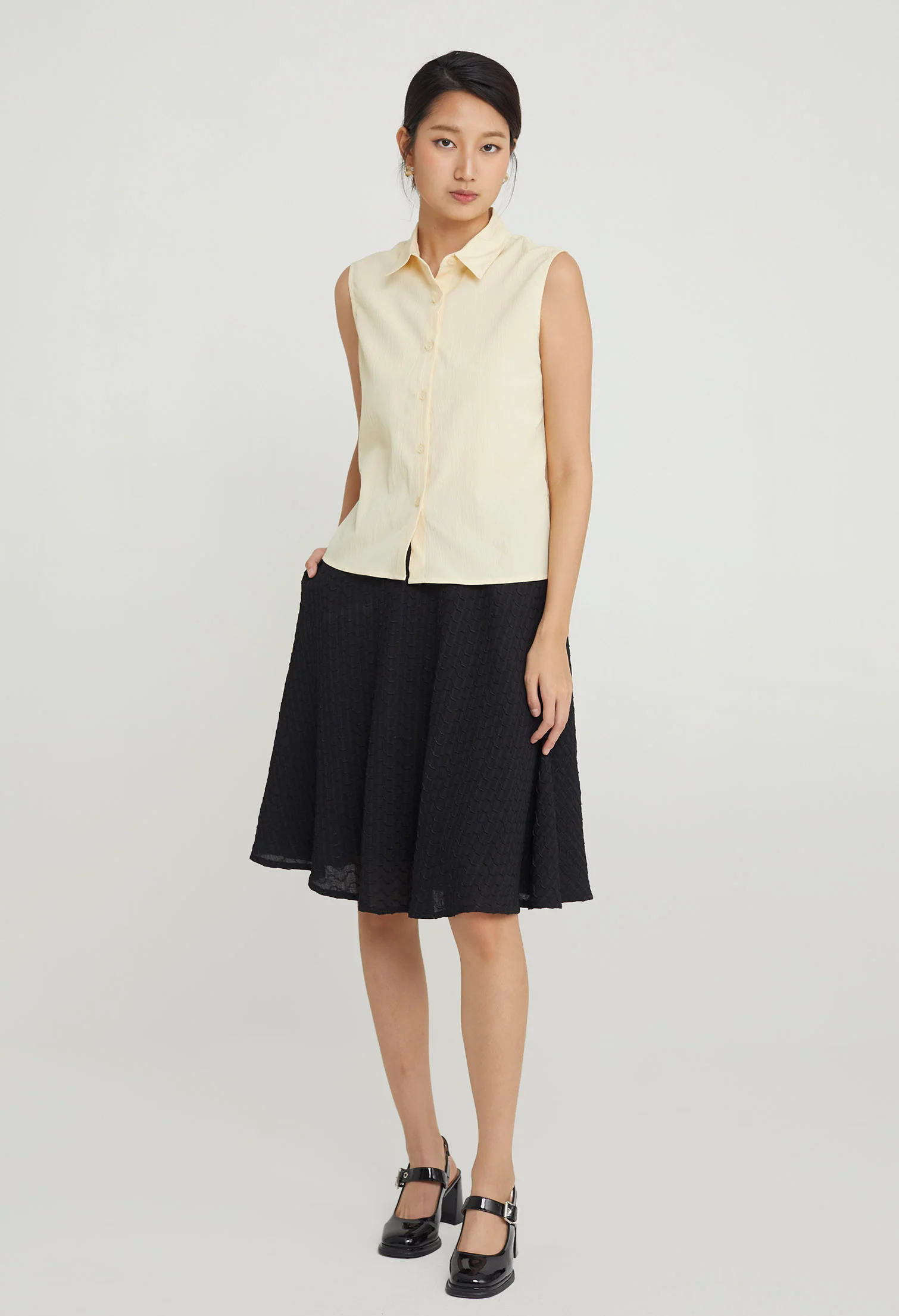 Breezy Bloom Collared Top