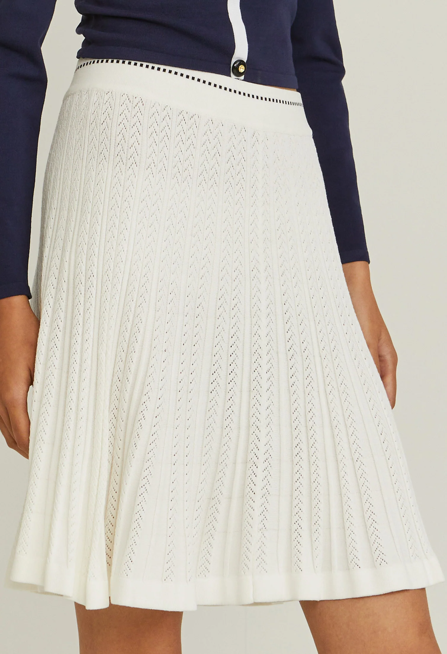 Panelled Knit Skirt