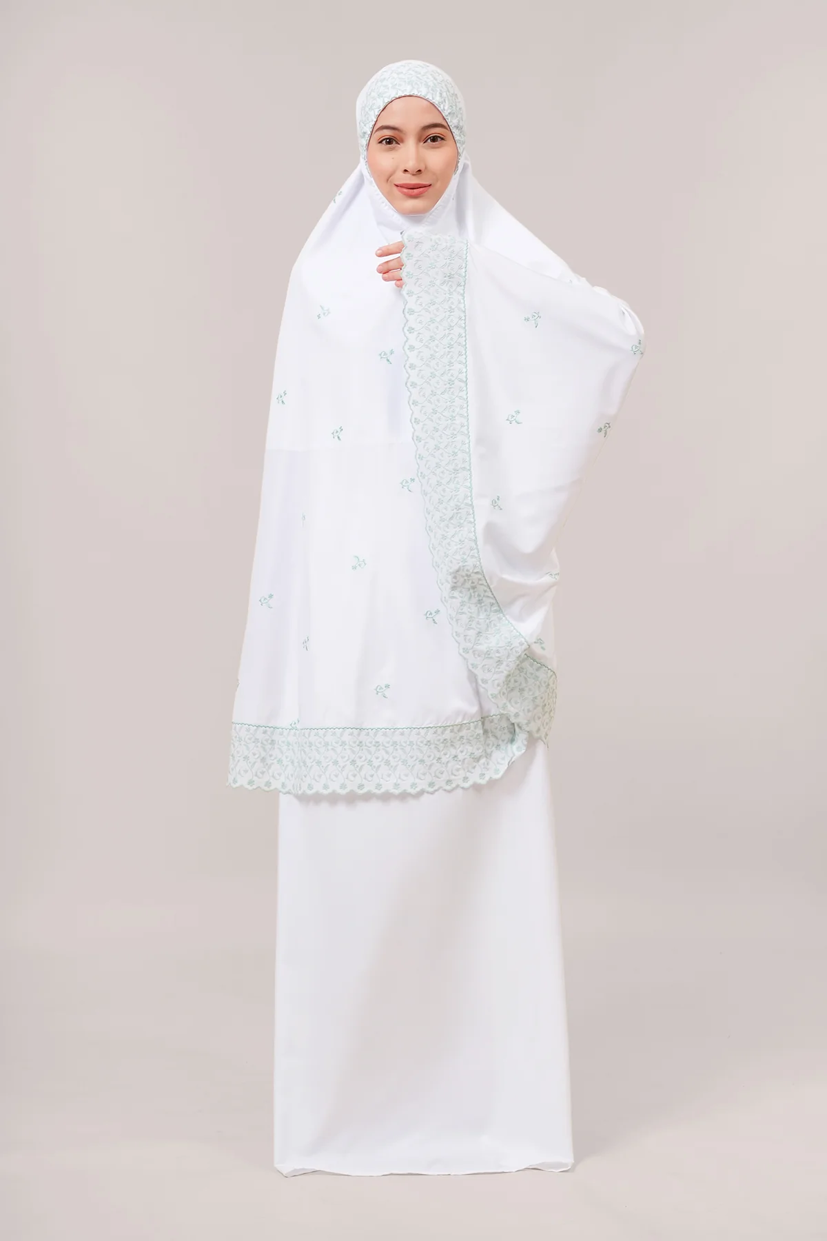 Telekung Broderie Sarimas Rona