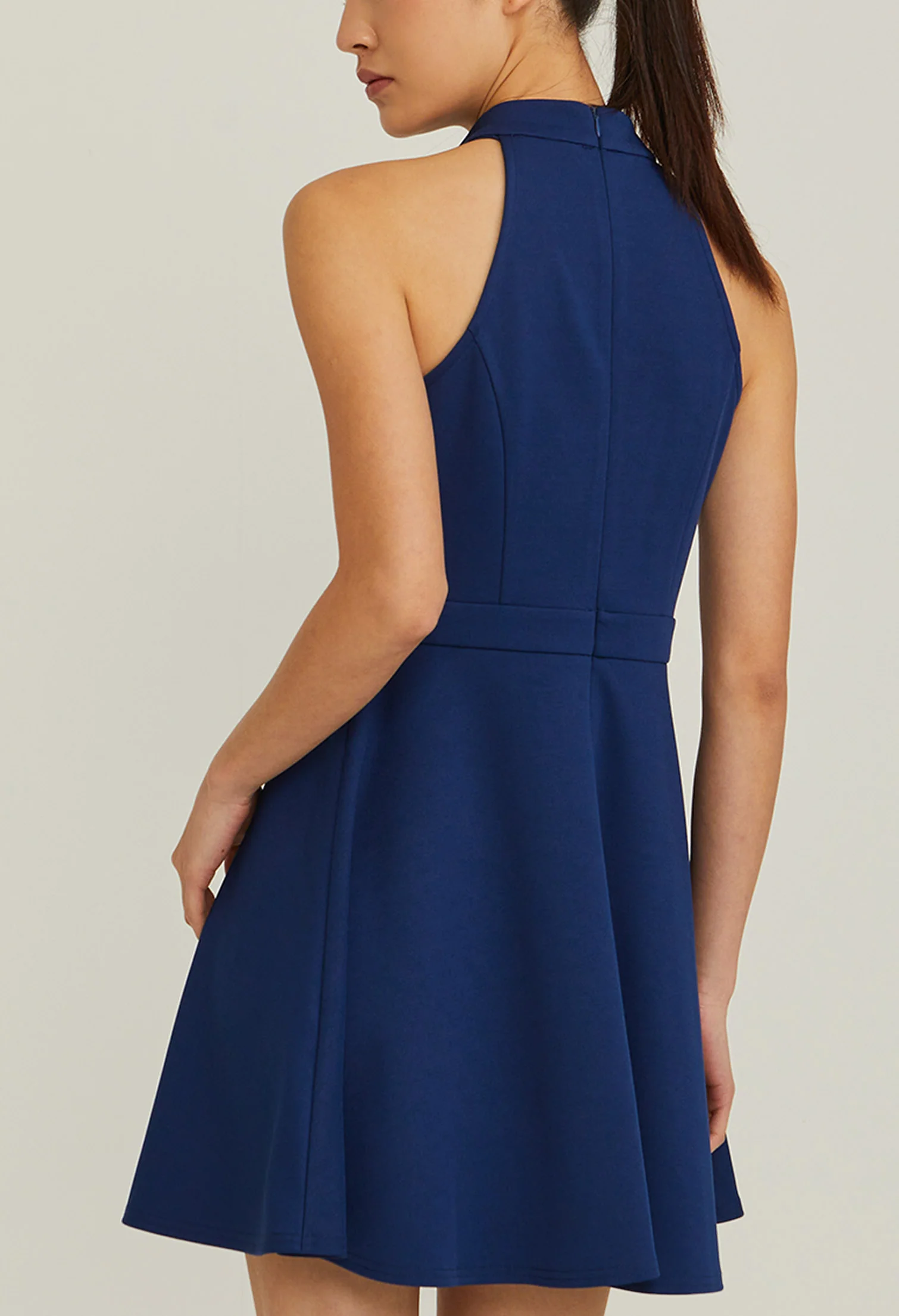 Halter Collared Dress