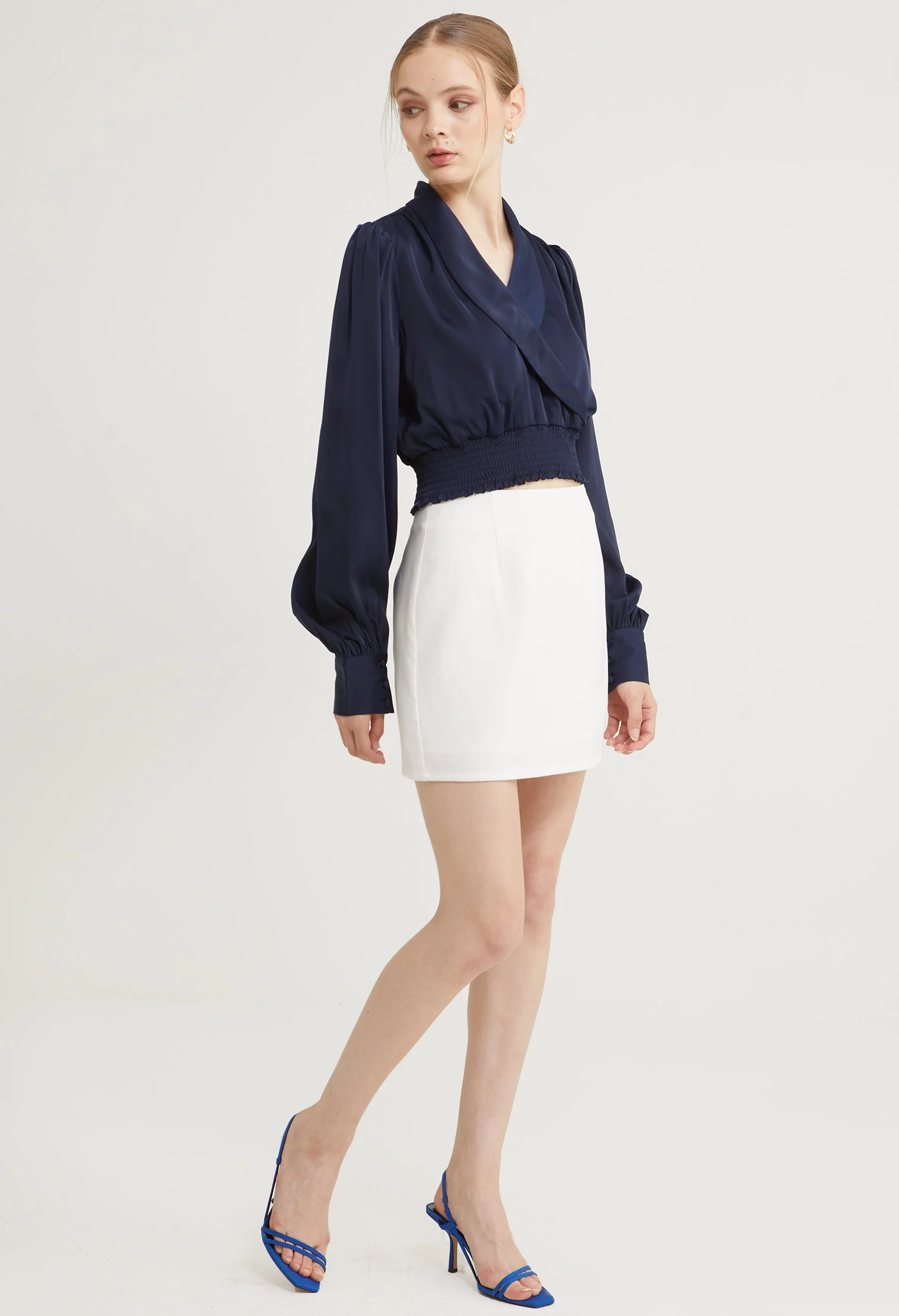 Satin Embrace Long Sleeves Blouse