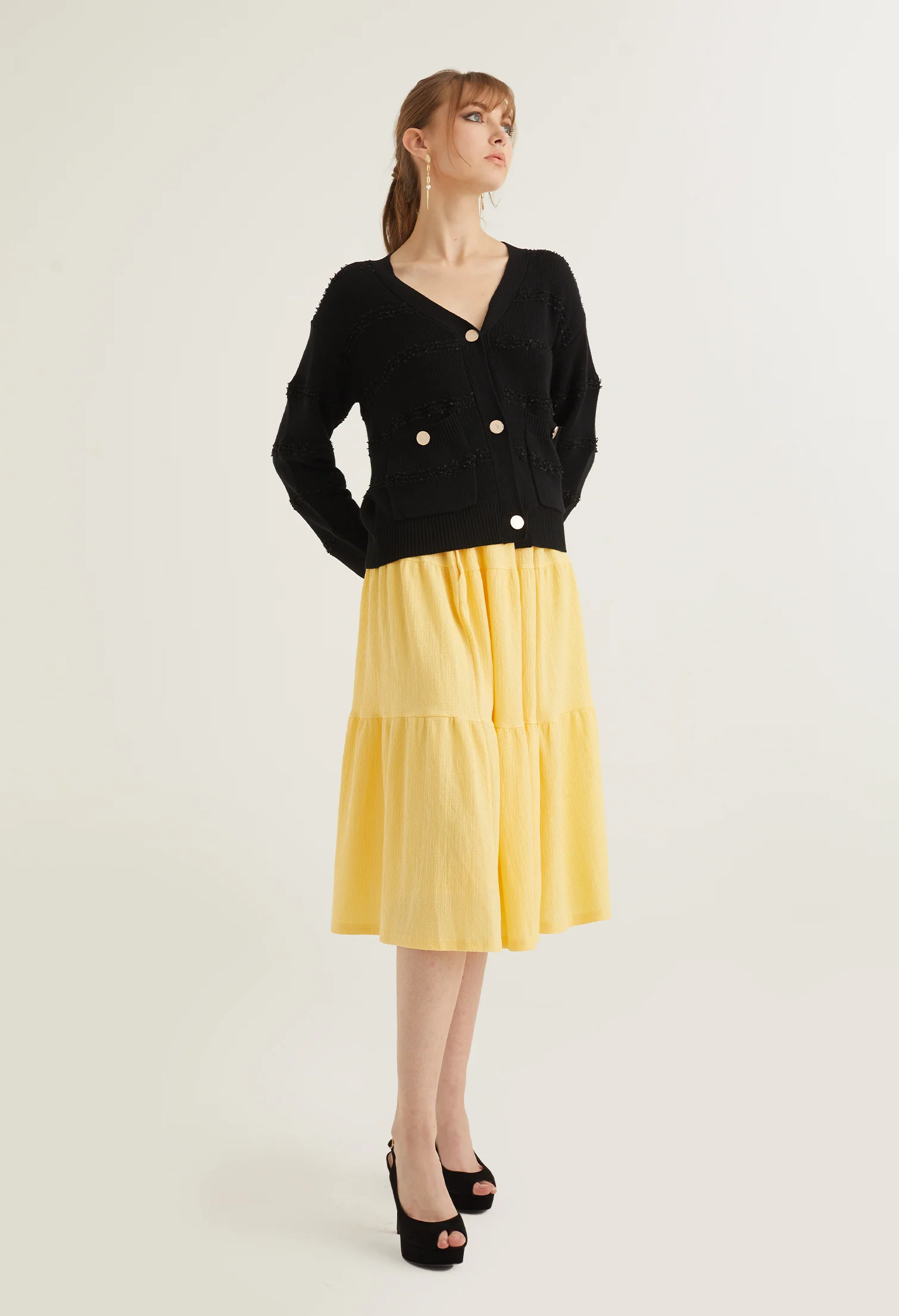 English Breakfast Button Down Cardigan