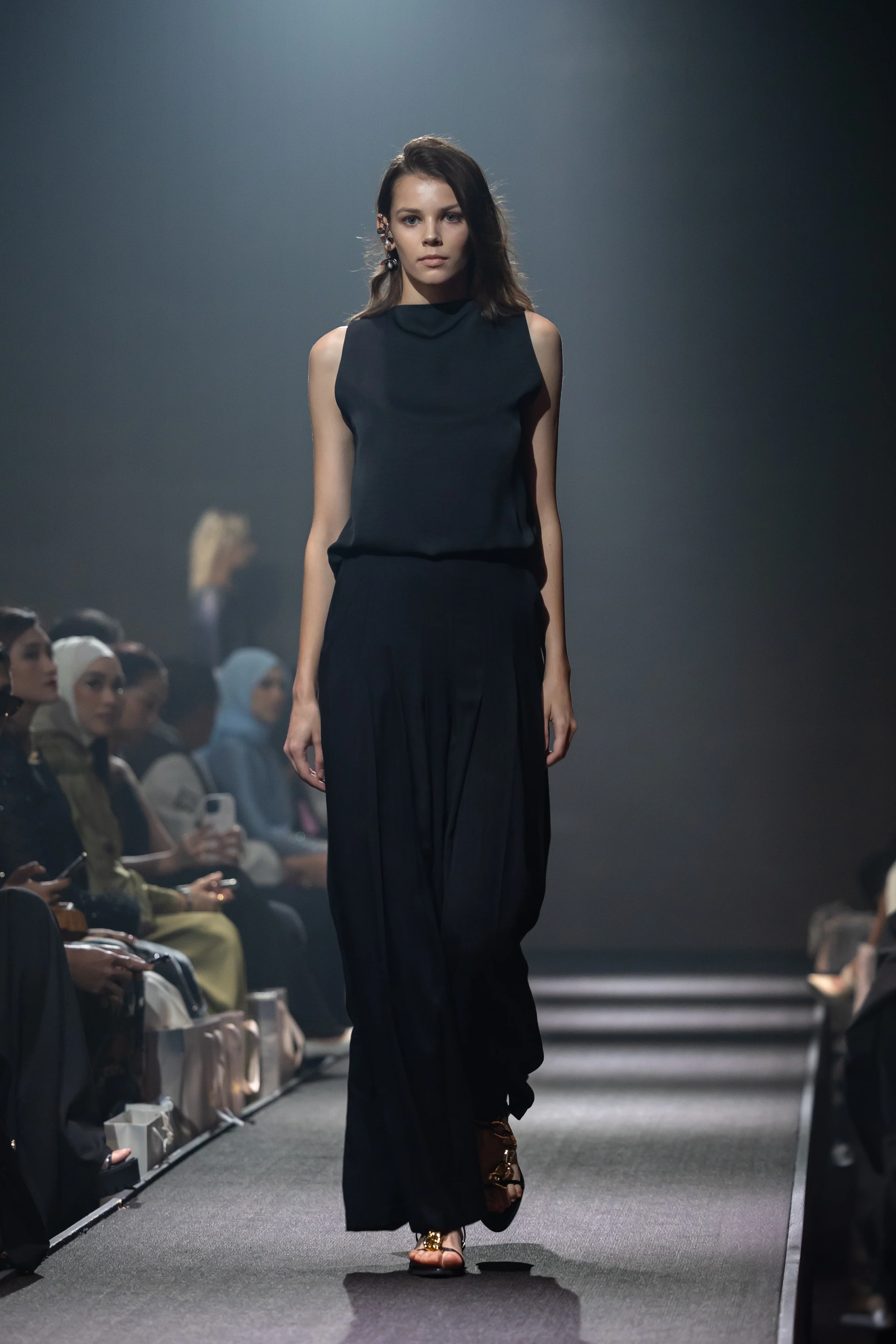 nichii X NURITA HARITH Front Pleated Fold Palazzo Pants