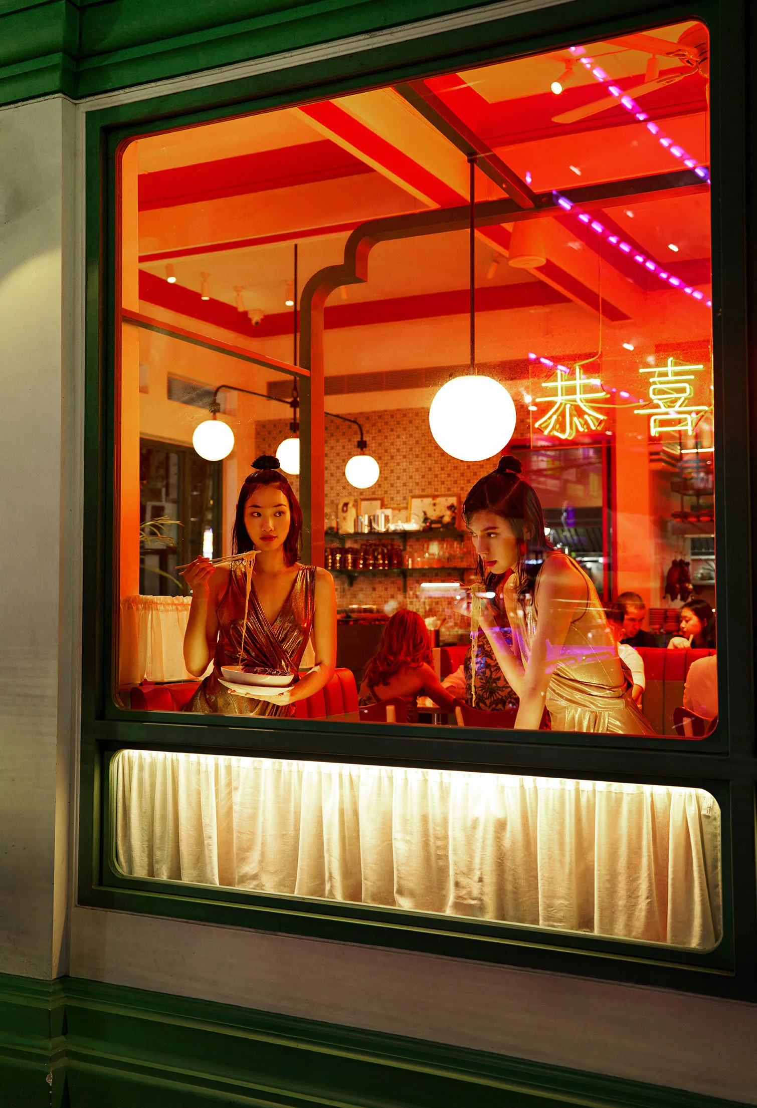 Lavish Surplice Maxi Gown