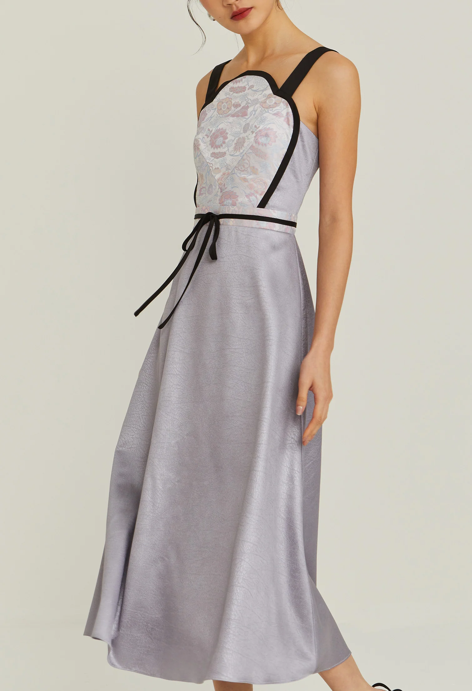 Moonlit Curve Midi Dress