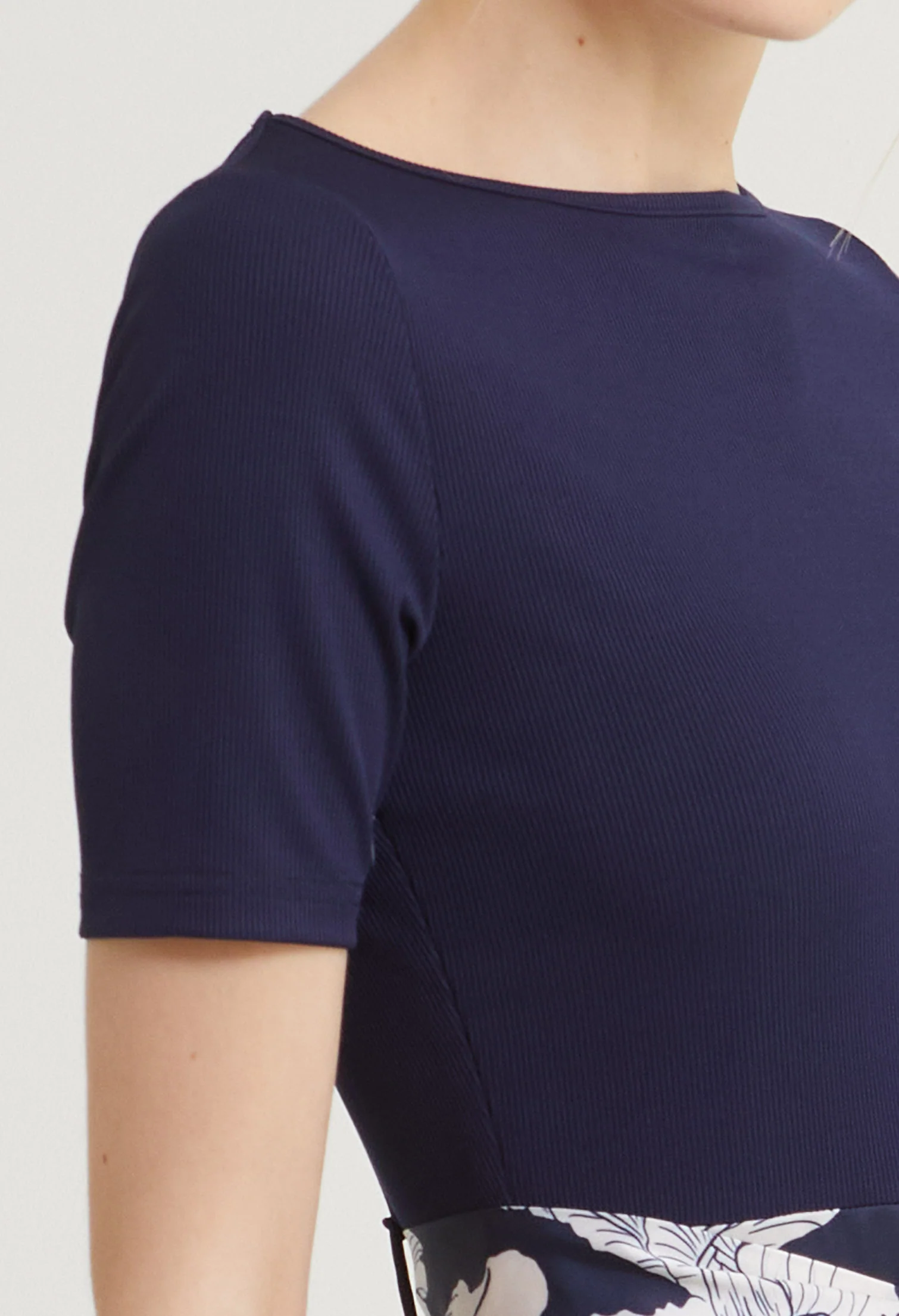 Satin Petal Midi Dress