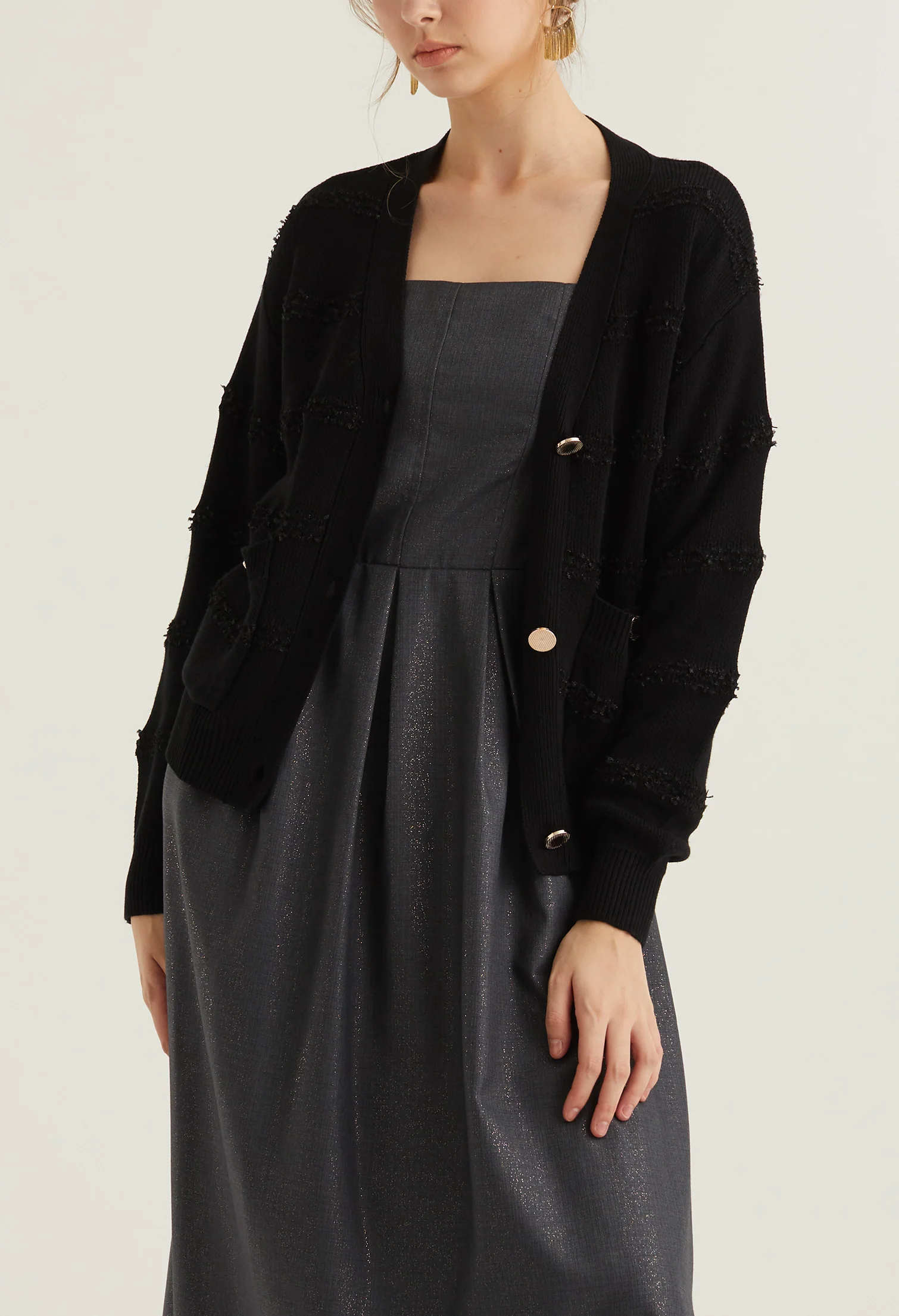 English Breakfast Button Down Cardigan