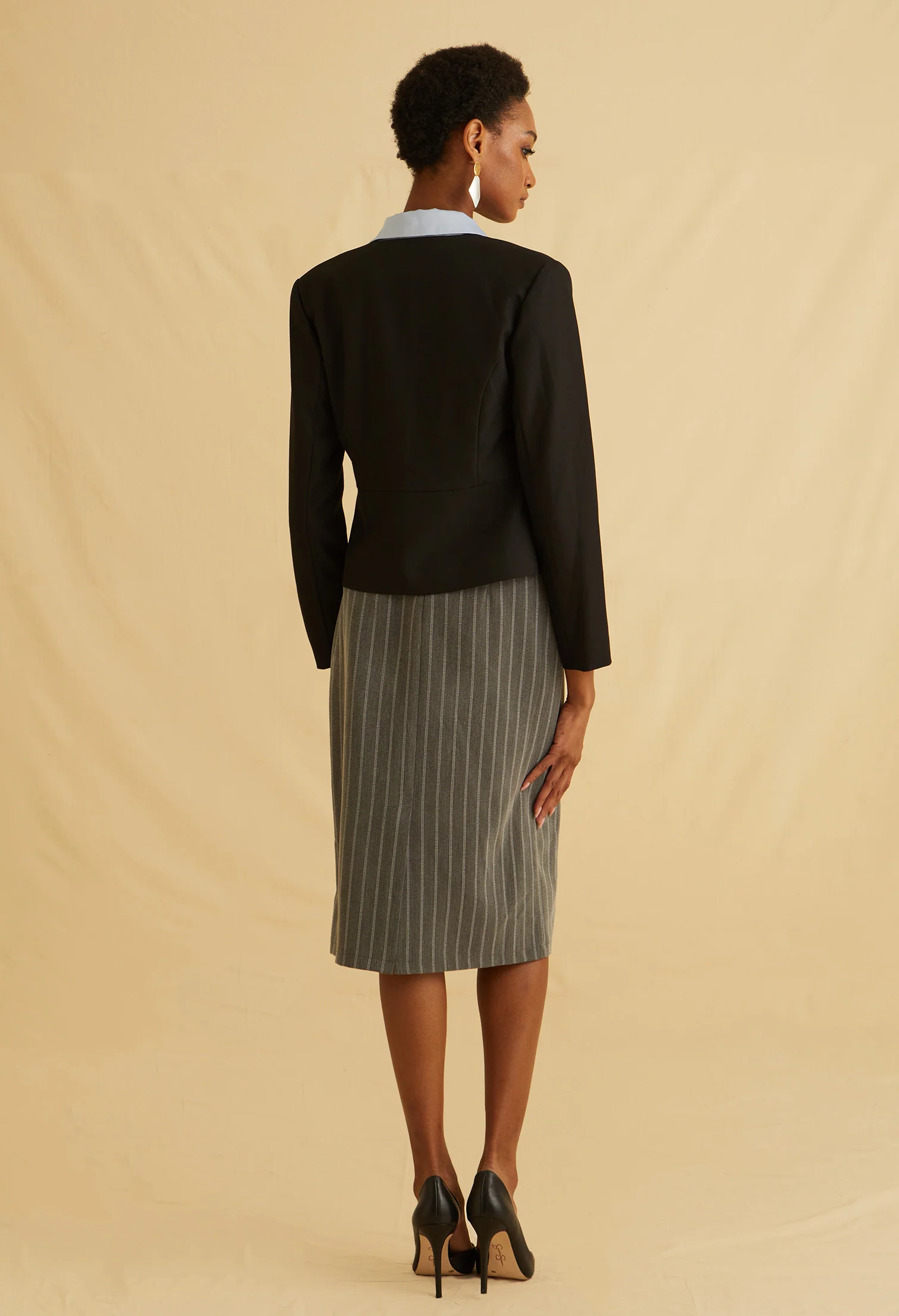 Soft Sculpted Collarless Jacket