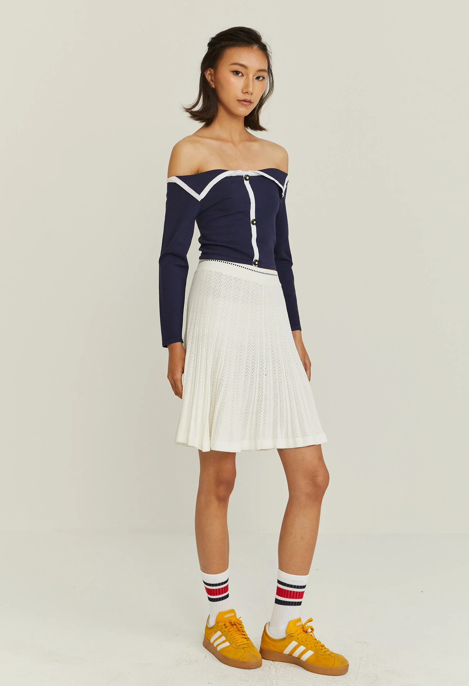 Panelled Knit Skirt