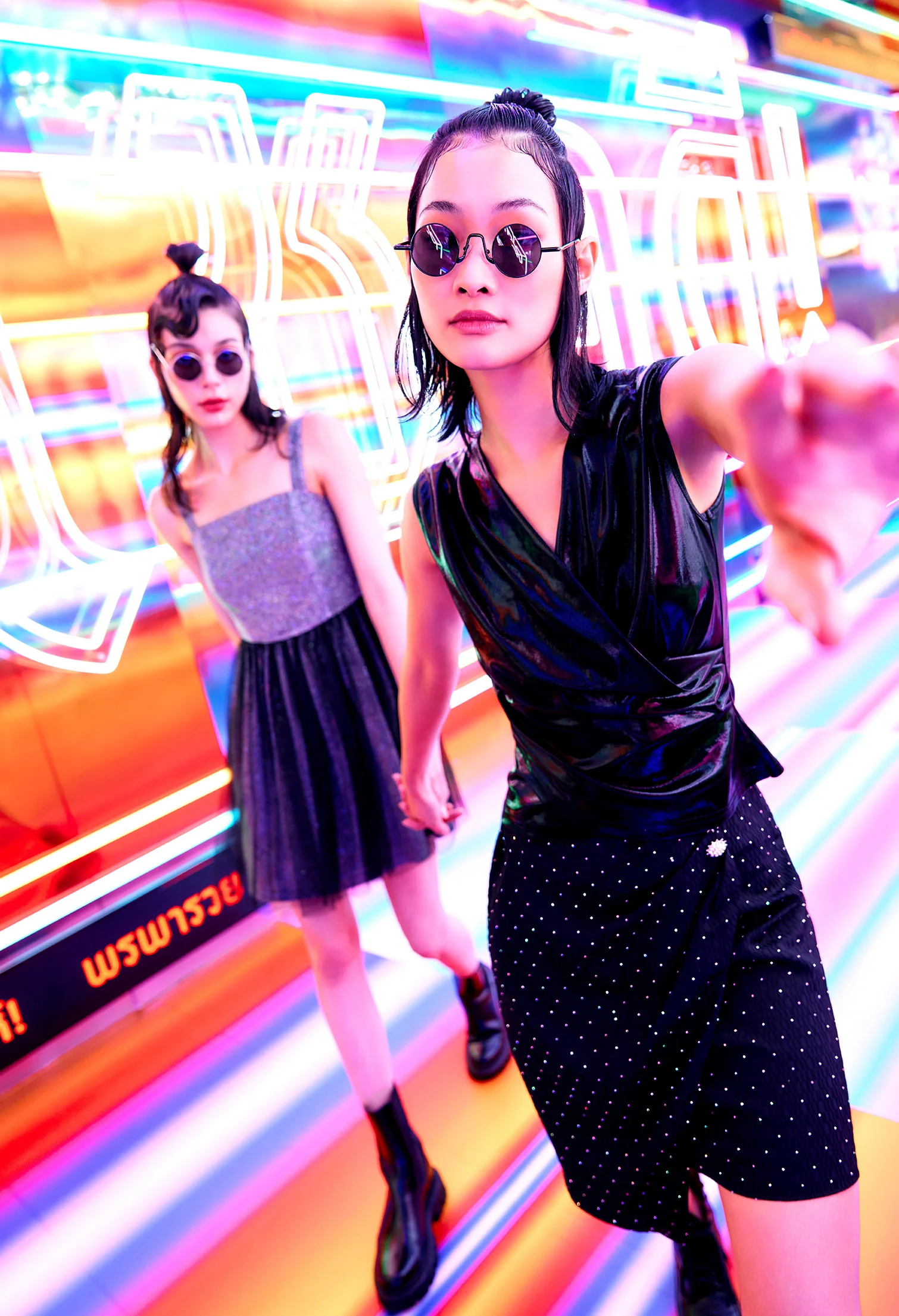 Metallic Ruched Sleeveless Top