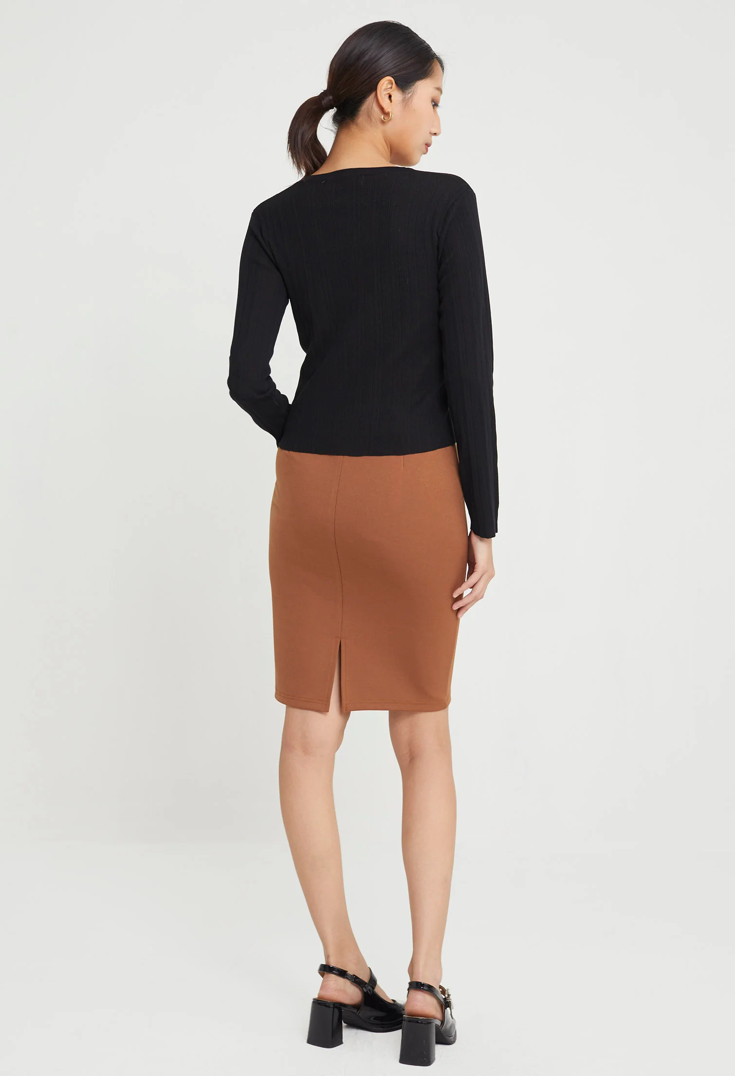 Kateye Rib-Knit Cardigan