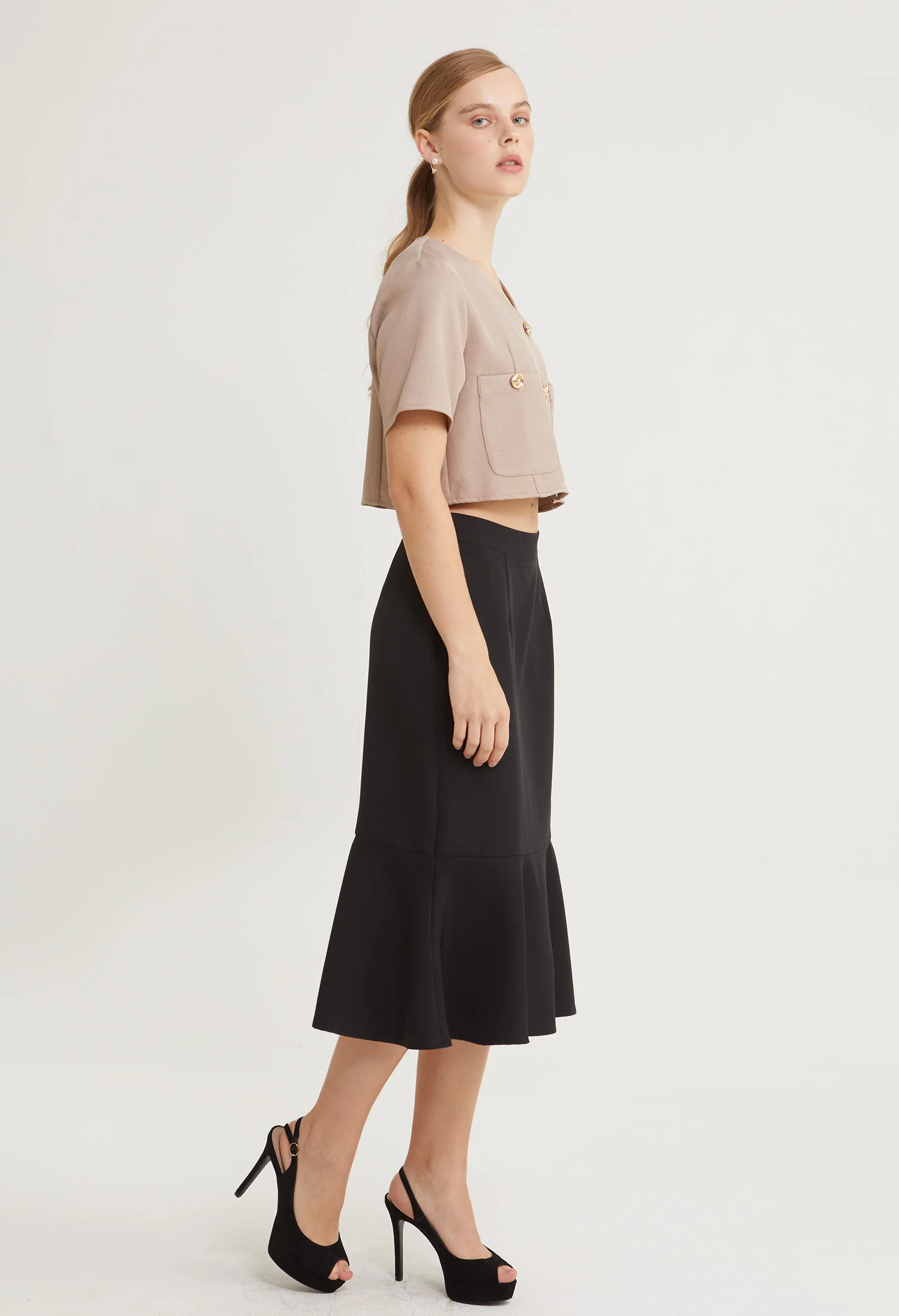 Golden Muse Cropped Length Top