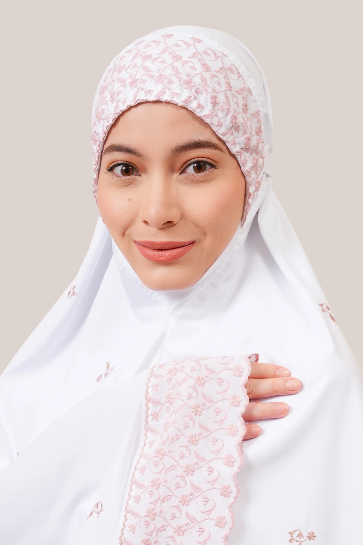 Telekung Broderie Sarimas Rona