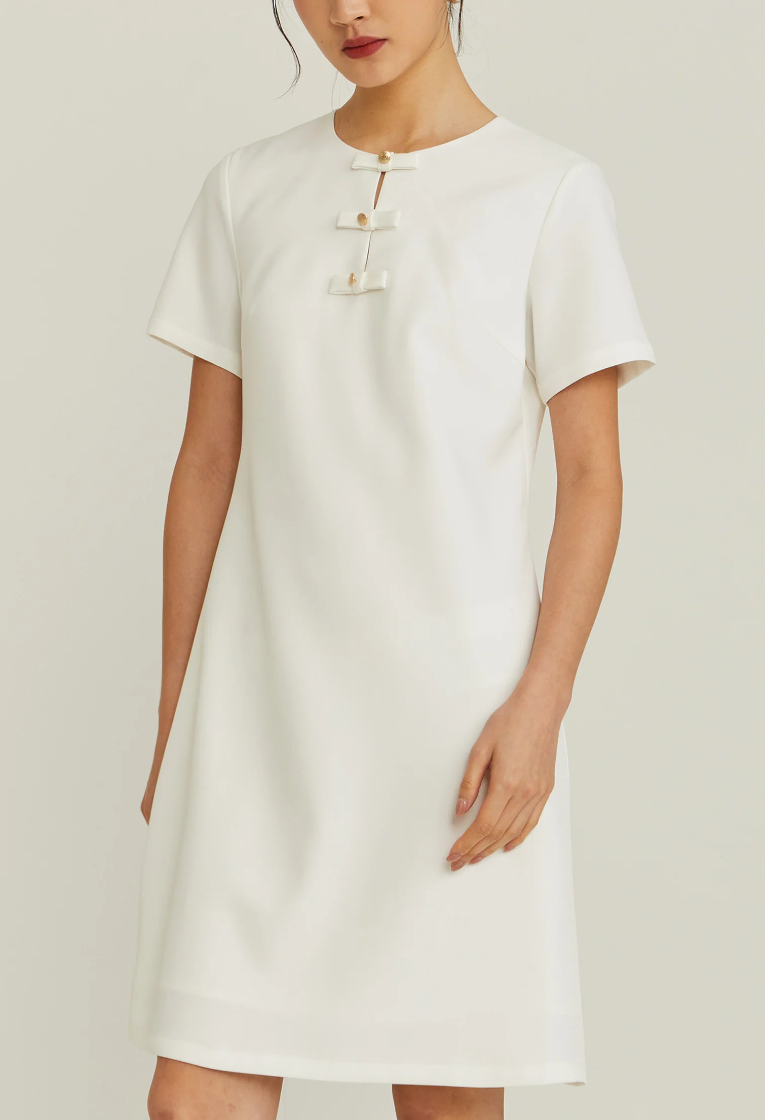 Triple Bow Mini Dress