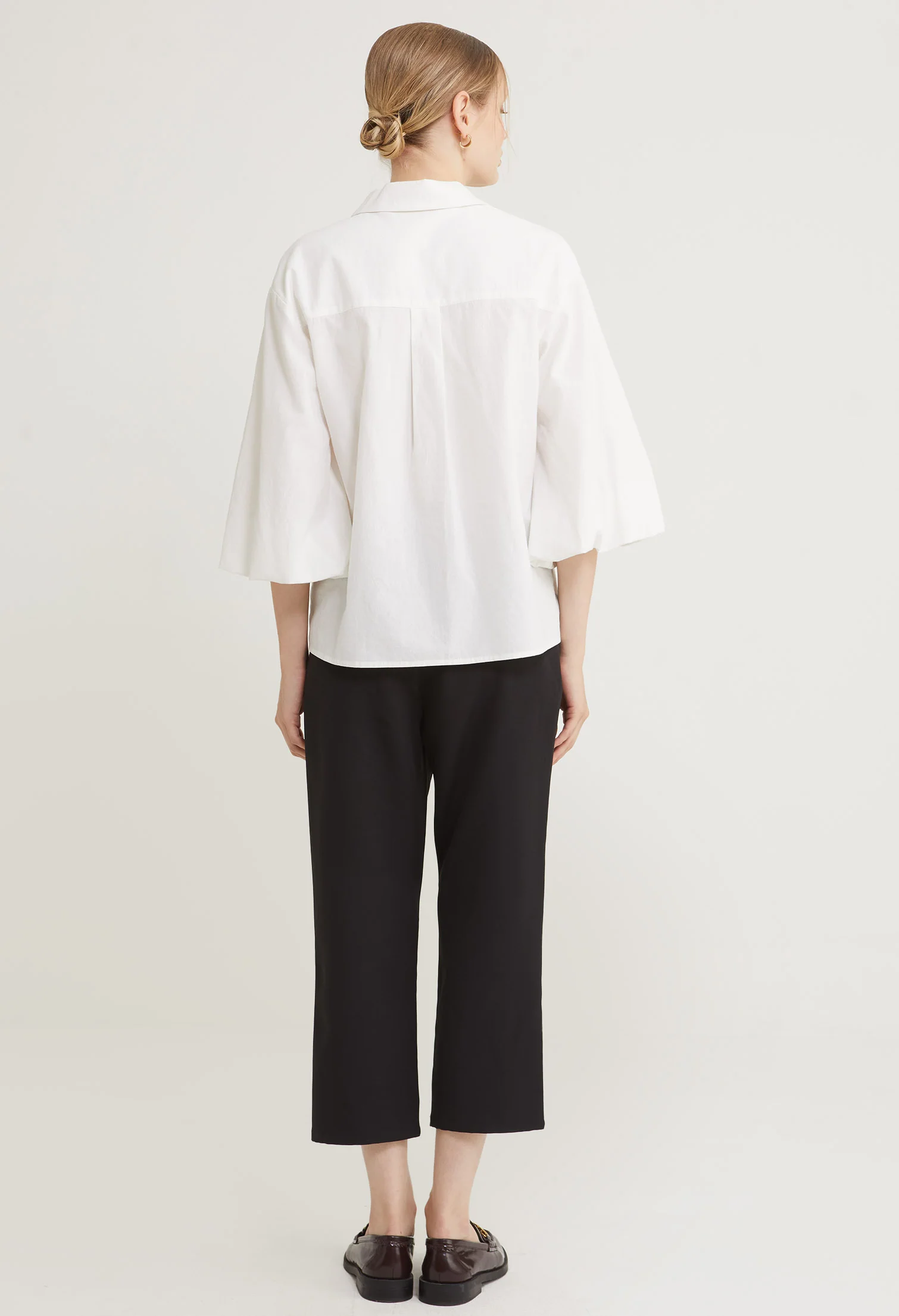 Regal Flare Button-Up Top