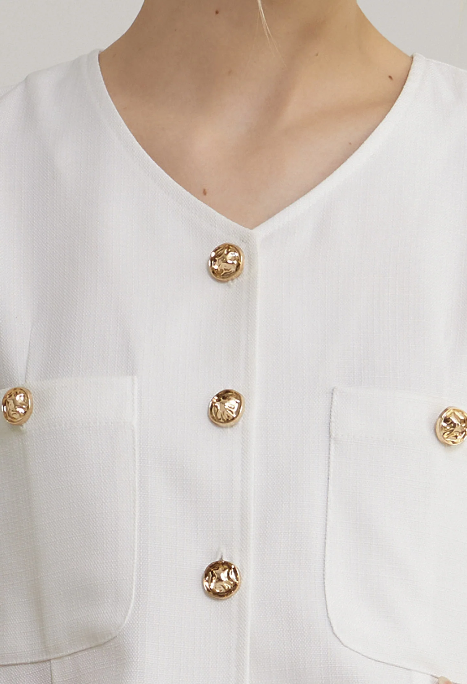 Golden Muse Cropped Length Top