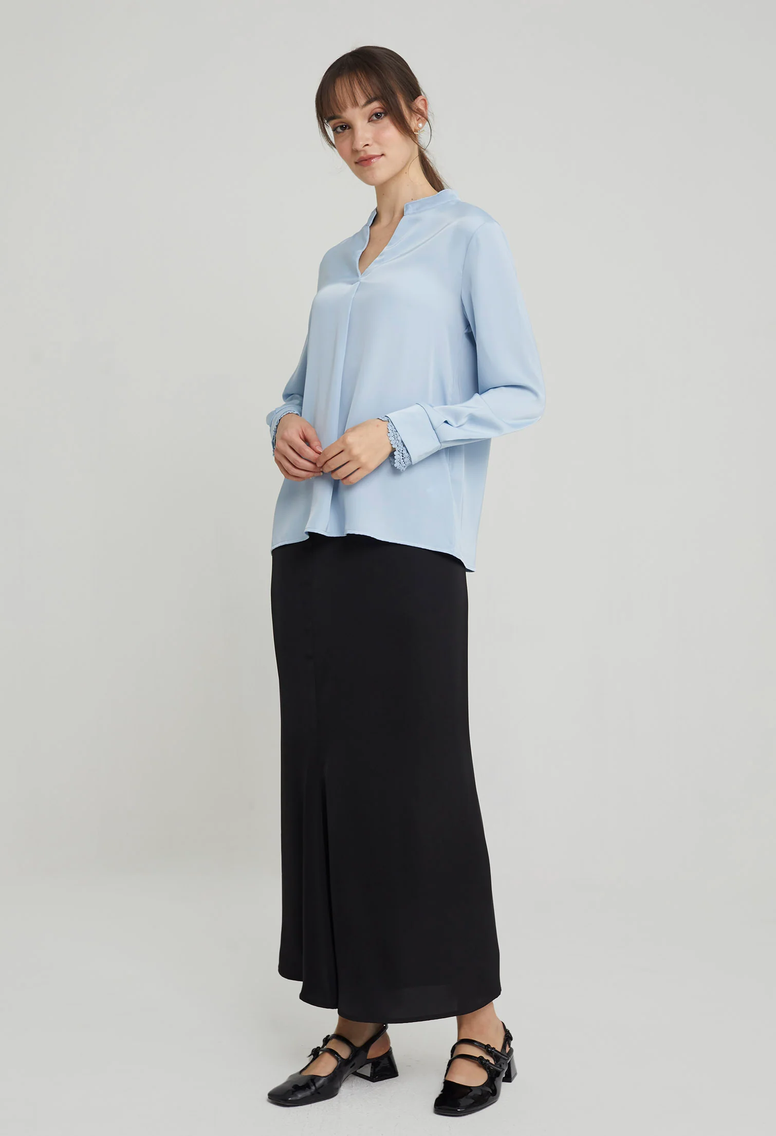 Prim Peekaboo Lace Blouse