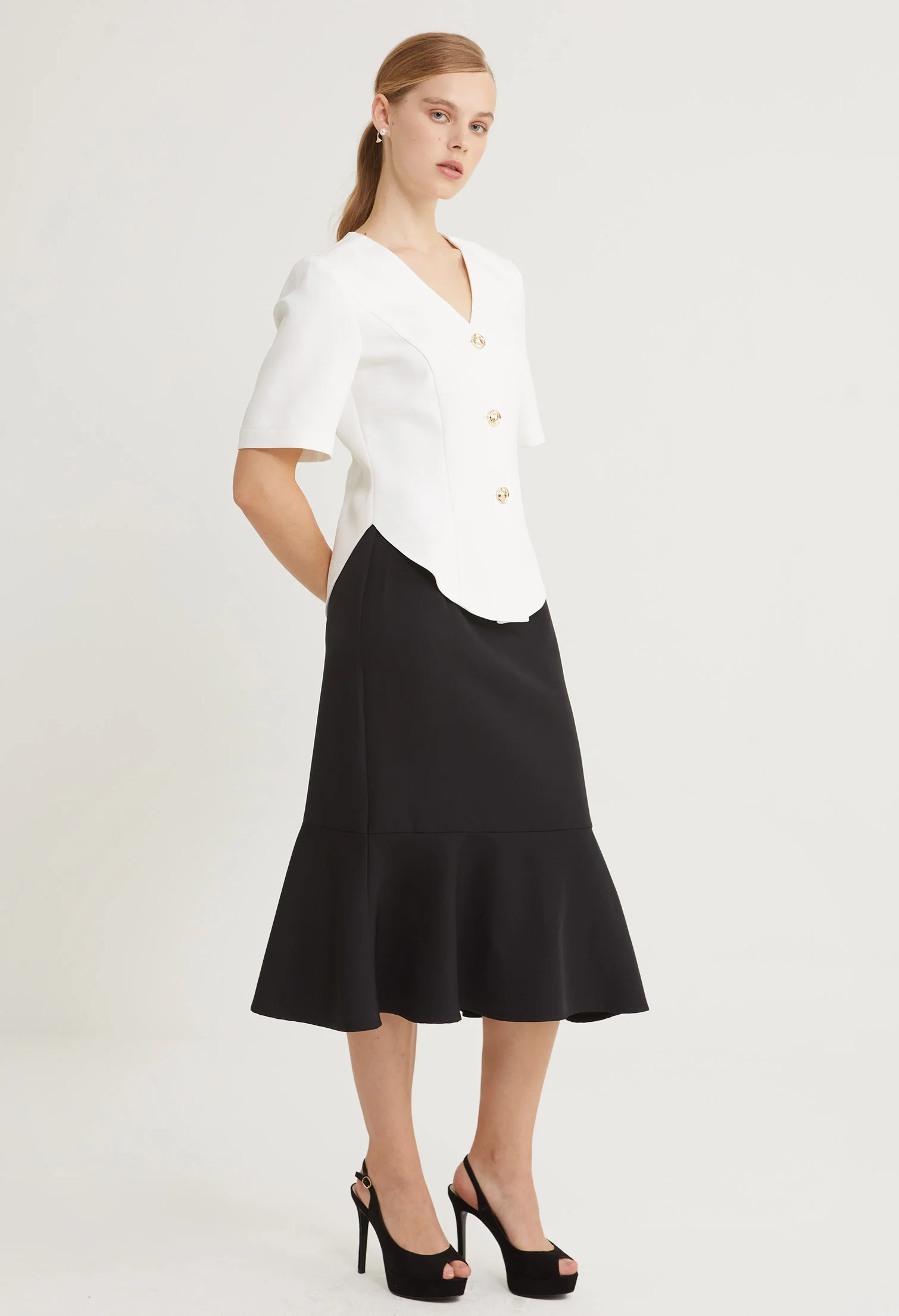 Golden Muse Cinched Top