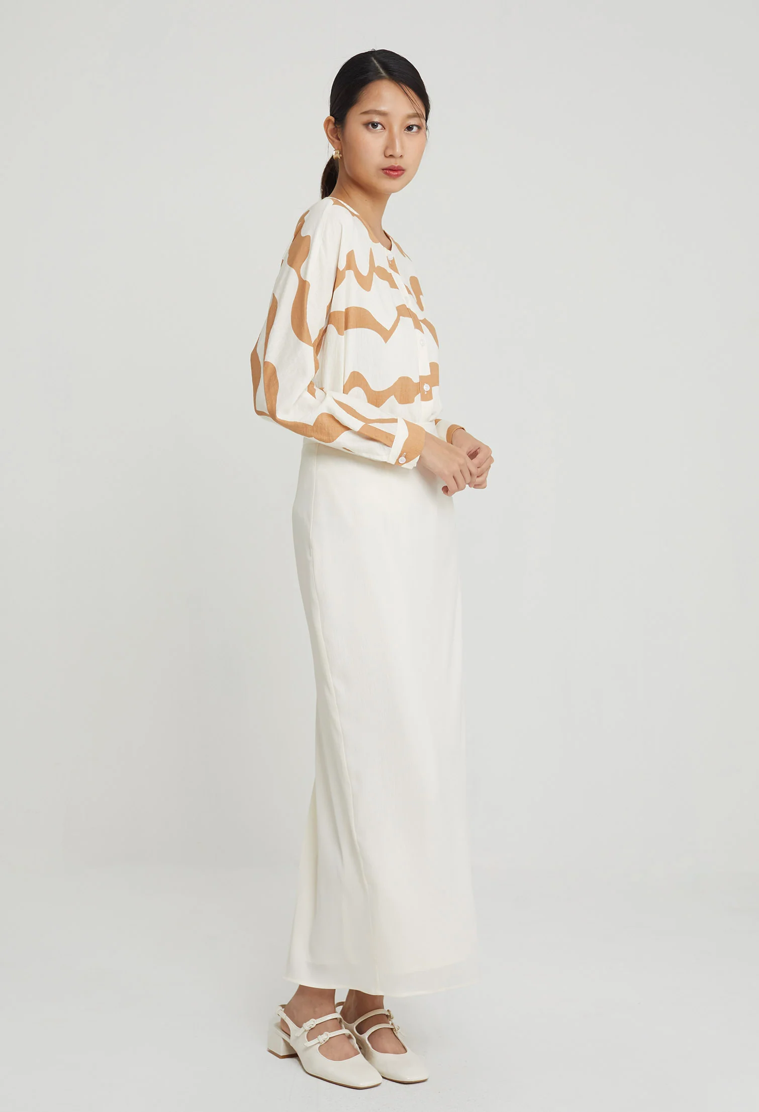 Modern Matte Satin Maxi Skirts