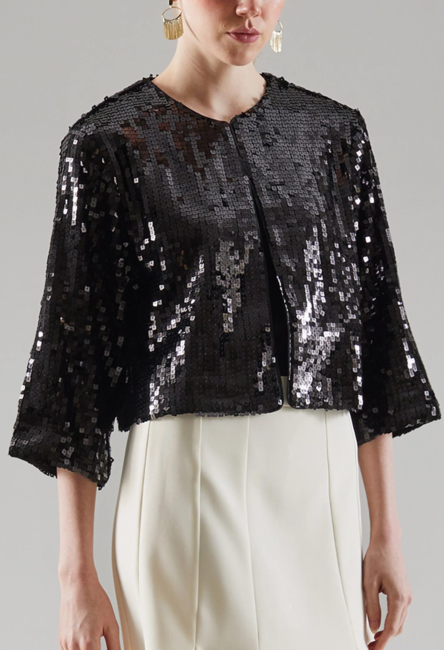 Agleam Shimmer Cardigan Jacket