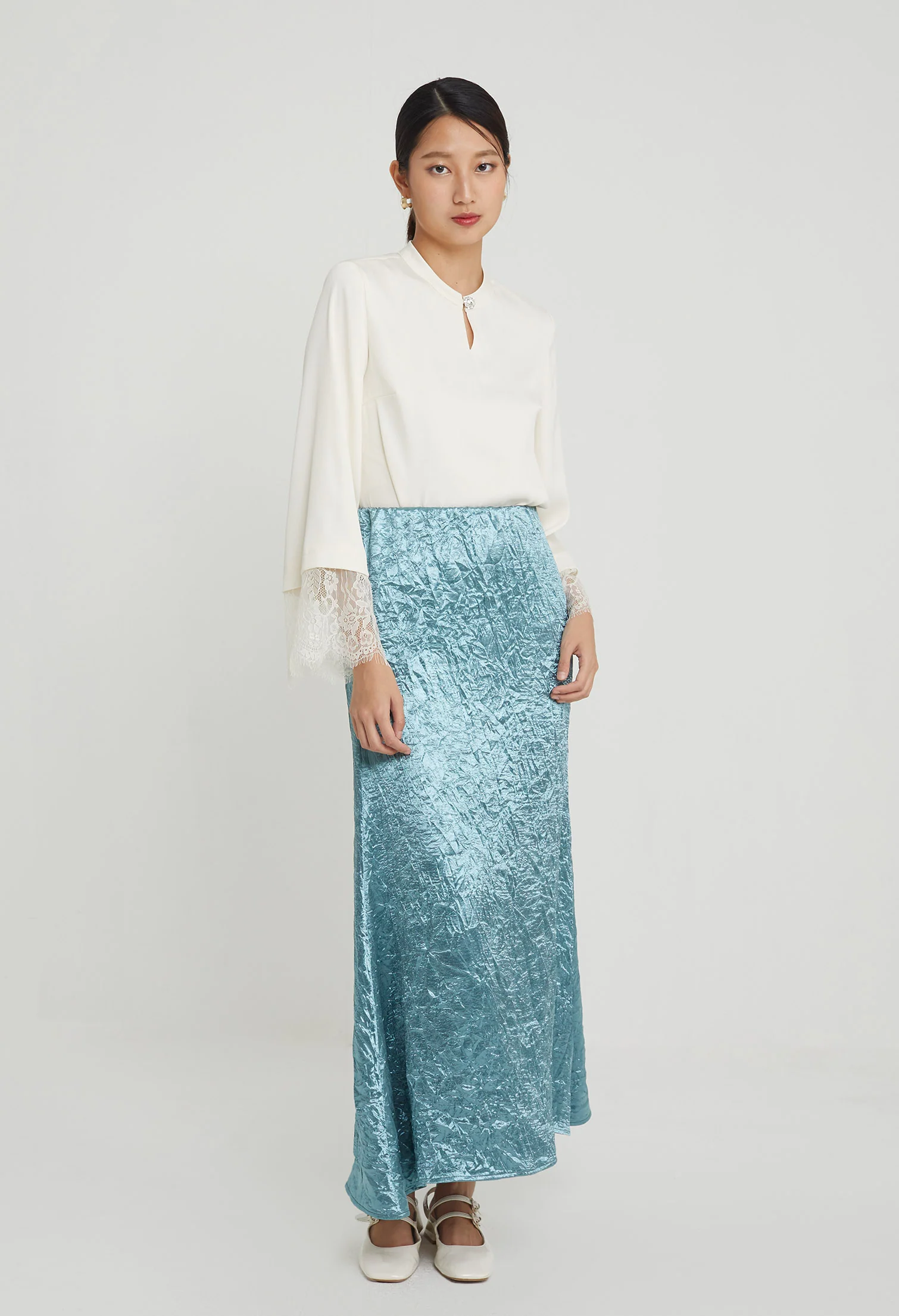 Jade Luxy Satin Maxi Skirt