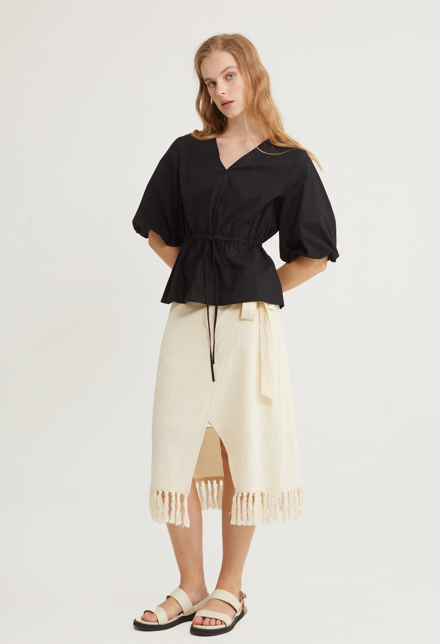 Palm Breeze Slip-On Top